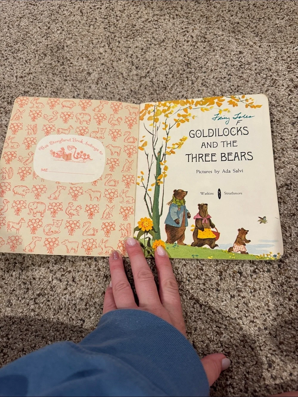 Goldilocks and The Three Bears - Orange Storyland Kids Book